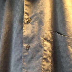 Kenneth Cole Mens Gray  Long Sleeve Button Front